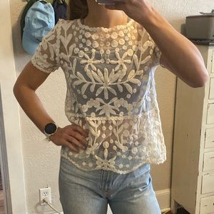 Zara lace top